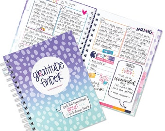Gratitude Journal: 52 Week Positive Thinking with Stickers