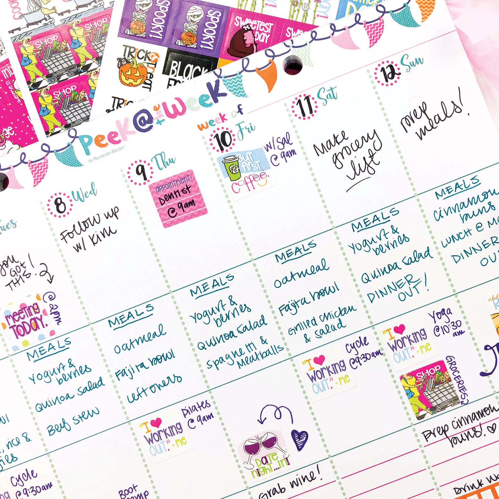 Weekly Planner Pad with Daily Columns 8x10 55 Pages Etsy