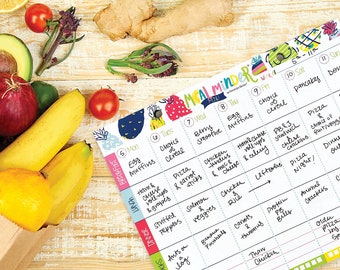 52-Week Meal Minder® Weekly Menu Planner Pad for Daily Organization | Grocery Shopping List | Bonus Dry Erase Menu Board