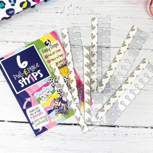 Pull & Place Adhesive Coil Strips Snap-in, Add-on for DIY Added Pages to Your Reminder Binder® or Gratitude Finder®Journal 6-pack image 2