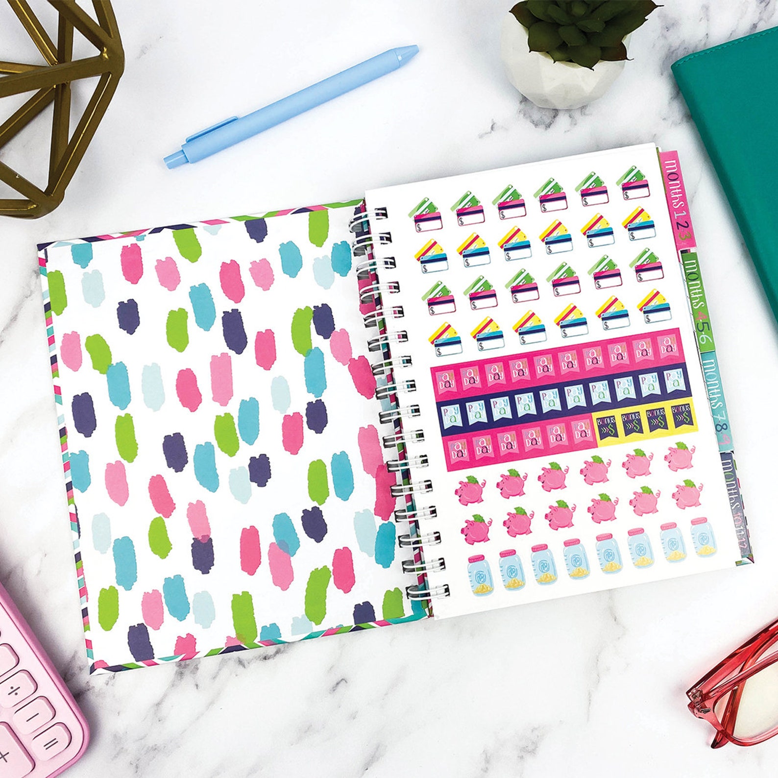 Budget Binder™ Bill Tracker Organizer Planner W/ Calendar &amp; - Etsy