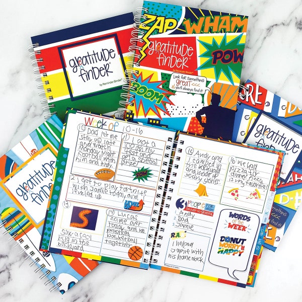 Gratitude Journal for Boys: 52 Week Positive Thinking with Stickers