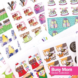 Event Planner Stickers 1850 Sticker Mega Set Includes ALL 4 Sets Fits ANY Planner & Calendar 100s of Events image 2