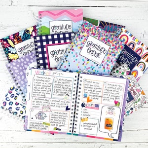 Gratitude Journal | 52 Week Daily Positive Thinking for Women & Girls with 165 Stickers | Self-Help Happiness | Gratitude Finder®