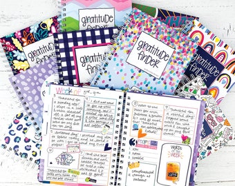 Gratitude Journal | 52 Week Daily Positive Thinking for Women & Girls with 165 Stickers | Self-Help Happiness | Gratitude Finder®