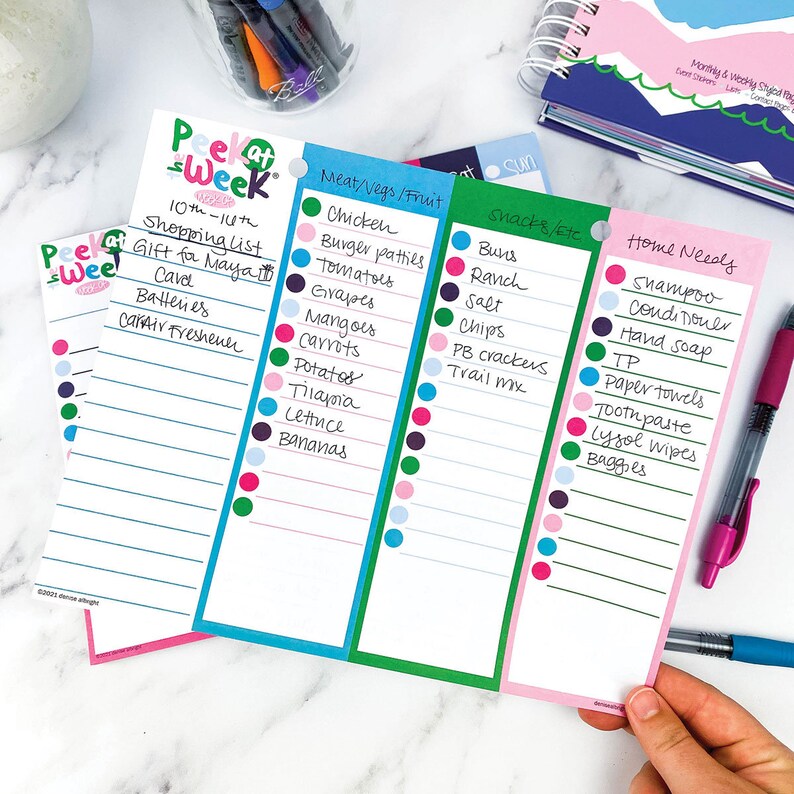 NEW Weekly Planner Pad 8x10 Checklists Priorities Dry Etsy