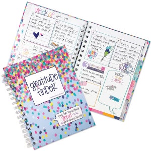 Gratitude Journal | 52 Week Daily Positive Thinking for Women & Girls with 165 Stickers | Self-Help Happiness | Gratitude Finder®