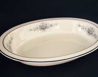Lenox Vegetable Bowl, Beacon Hill (Older Pattern), Platinum Rim, 8 3/8” Mint Condition (1961-1975)