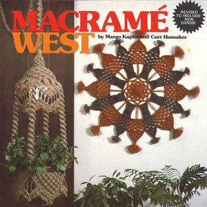 Macramé West • 1970s Macrame Knots How To Instruction Pattern Book • 70s Vintage Owl Owls Plant Pot Hanger Globe Hangers Knotwork • PDF