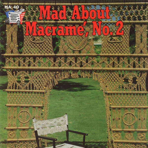 Macrame Madness • 1970s Macrame Learning Knots • How To Instruction Pattern Book • 70s Vintage Pot Hanger Chair Knotwork Books • Retro PDF