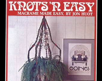 Vintage Macrame Pattern Book PDF • Plant Hanger, Home Decor