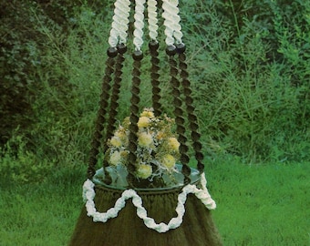Vintage Macrame Pattern PDF • Macrame Elegance VII 7 • 1970s Easy Macrame Hanging Table Shelf Pattern Book • Macrame ebook Tutorial How To