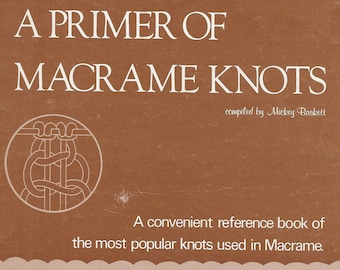 Vintage Macrame Book PDF • Plant Hanger, Wall Art, Draping