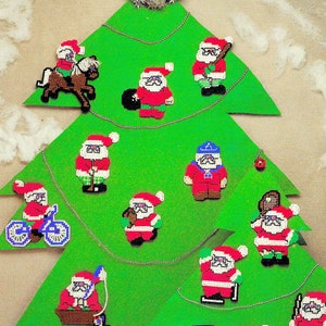 Vintage Plastic Canvas Pattern Book PDF Digital Download • Christmas Ornament Magnet Plastic Canvas Pattern Xmas Santa Sports Tree Snowman