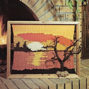 Sunset Weaving • 1970s Flatloom Weaver Book • Decoration Wall Hanging Instruction Pattern Books • 70s Vintage • Digital PDF Ebook