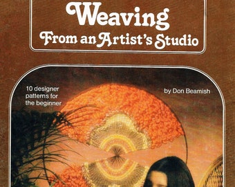 Weaving Studio • 1970s Vintage Off Loom Flatloom Weaving Book • Tapestry Wall Hanging Easy Beginner Hand Weaving Pattern PDF Books 70s Ebook