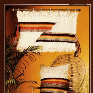 Vintage Weaving Pattern • 1970s Flatloom Weaving Book • Tapestry Wall Hanging Pillow • Easy Beginner Weaving Pattern Books 70s PDF Ebook Art