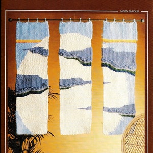 Vintage Moon Weaving Pattern • 1970s Lunar Flatloom Weaving Book • Lune Tapestry Wall Hanging • Easy Beginner Weaving Pattern 70s PDF Ebook
