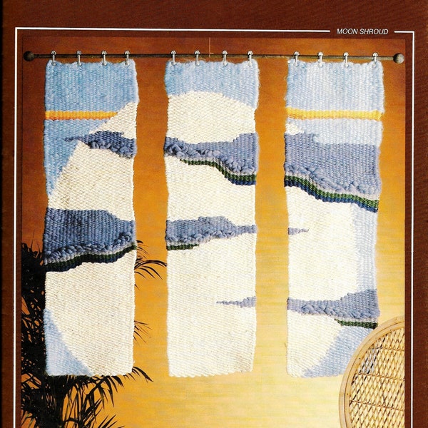 Vintage Moon Weaving Pattern • 1970s Lunar Flatloom Weaving Book • Lune Tapestry Wall Hanging • Easy Beginner Weaving Pattern 70s PDF Ebook