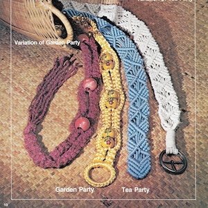 Macramé Belts • 1970s Beaded Macrame • Bead Boho • Instruction Pattern Book • 70s Vintage Books • Digital Download Instant Retro PDF