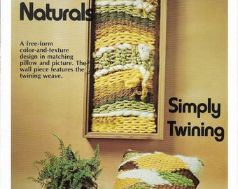 Natural Weaving • 1970s Flatloom Weaver Book • Decoration Wall Hanging Instruction Pattern Books • 70s Vintage • Digital PDF Ebook