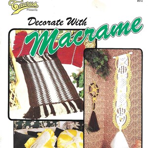 Decorate With Macrame Book • 1970s Macramé Patterns • Home Macramé Pattern Booklet • 70s Vintage Plant Hanger • Retro Book Download PDF