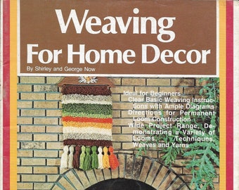 Weaving For Home Decor • 1970s Flatloom Weaver Book • Decoration Wall Hanging Easy Weaving Pattern Books • 70s Vintage Digital PDF Ebook