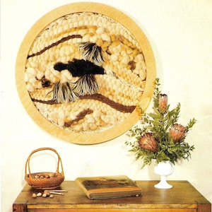 Circle Moon Weaving • 1970s Off-Loom Flatloom Easy Beginner Weaving Book • Boho Wall Hanging Art Tapestry Pattern • 70s Vintage PDF Ebook
