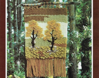 Warm Days Weaving • 1970s Flatloom Weaver Book • Flower Wall Flatweaving Hanging Art Instruction Pattern Books • Vintage • Digital PDF Ebook