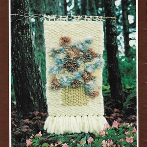 Bouquet Weaving • 1970s Flatloom Weaver Book • Flower Wall Flatweaving Hanging Art Instruction Pattern Books • Vintage • Digital PDF Ebook