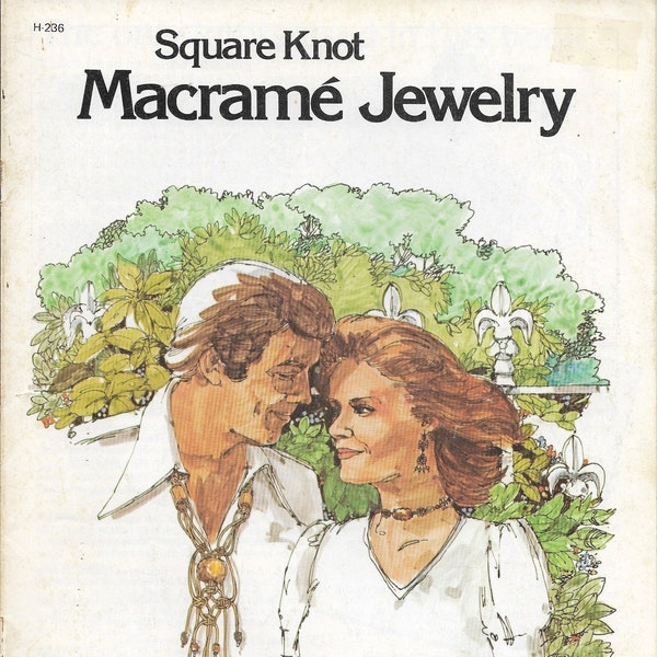 Macrame Jewelry Book • 1970s Necklace Choker Earrings • Learning Macramé Knots • How To Instruction Pattern • 70s Vintage Knot Retro PDF