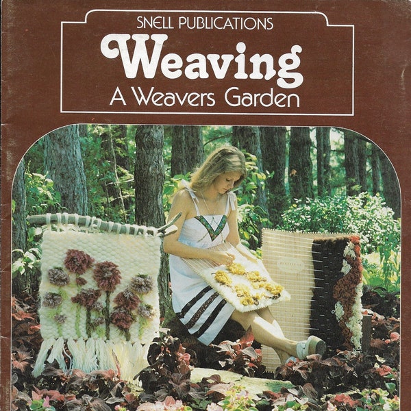 Weaving A Weavers Garden • 1970s Flatloom Easy Beginner Weaving Book • Wall Hanging Art Tapestry Pattern Books • 70s Vintage PDF Ebook