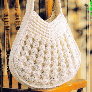 Vintage Crochet Purse Pattern Book PDF Download • Shoulder Sling Crochet Handbag Pattern • Handbag Crochet Pattern Boho Bag Festival Purse