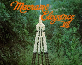Vintage Macrame Pattern Book PDF • Hanging Table, Plant Hanger