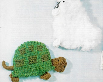 Macrame Book • 1970s Kids Macrame Animal Toy Tortoise Turtle Rabbit Hare • Easy Beginner Macrame Pattern • 70s Vintage Macrame Download PDF