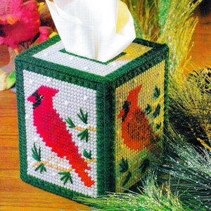 Old Time Snowman Tissue Box Cover Plastic Canvas Kit  Cubiertas de cajas  de pañuelos, Cajas de pañuelos, Lona de plástico