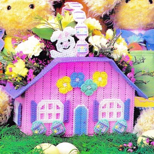 Ostern Kunststoff Leinwand Muster Buch PDF • Osterhasen Korb Kunststoff Leinwand Muster Osterei Geldbörse Blume Puppenhaus Puppenhaus Cottage