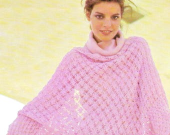 1970s Shawl Crochet Pattern PDF • Vintage Crochet, Witchy, Sport Yarn, Triangle Lace Wrap • 1978
