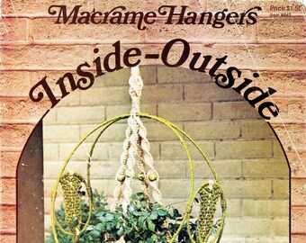 Vintage Macrame Pattern Book PDF • Plant Hanger, Wall Art, Boho Home Decor