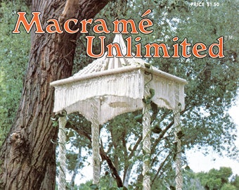 Macramé Unlimited • 1970s Macrame Plant Hanger Pattern Book • 70s Vintage Pot Hangers Booklet • Macrame Purse Patterns Totes Boho • PDF