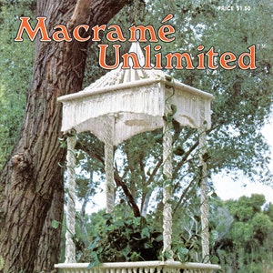 Macramé Unlimited • 1970s Macrame Plant Hanger Pattern Book • 70s Vintage Pot Hangers Booklet • Macrame Purse Patterns Totes Boho • PDF