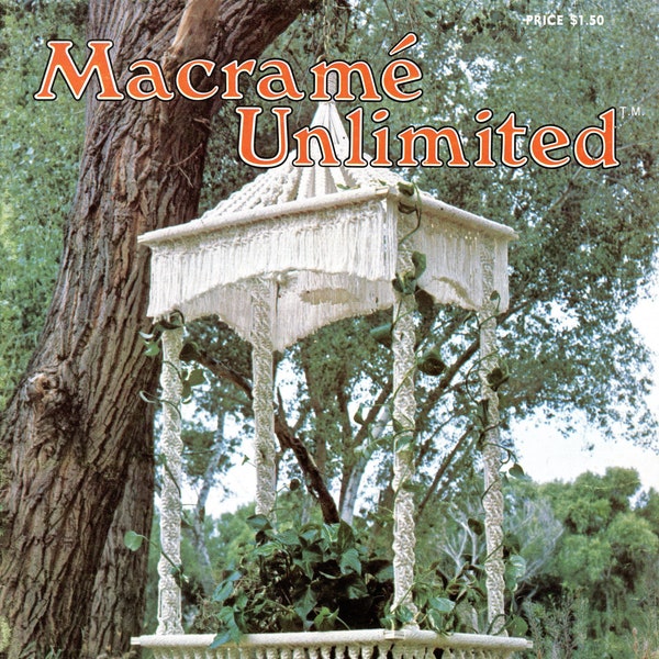 Macramé Unlimited • 1970s Macrame Plant Hanger Pattern Book • 70s Vintage Pot Hangers Booklet • Macrame Purse Patterns Totes Boho • PDF