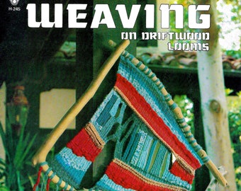 Weaving On Driftwood Looms • 1970s Off Loom Flatloom Weaver Books • 70s Easy Beginner How To Weave Vintage Weaving Pattern Book PDF Ebook