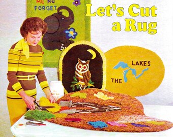 Vintage Rug Making Book PDF • 1970s Quick Beginner Vintage Carpet Making Book • Craft Pattern Books PDF 70s Rug • Digital Download PDF Ebook