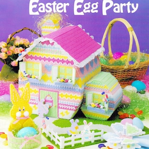 Easter Plastic Canvas Pattern Book PDF Tissue Box Cover Easter Egg Basket Plastic Canvas Pattern Butterfly Wreath Bunny Dollhouse Doll House