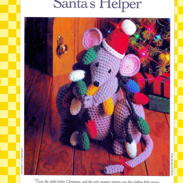 Christmas Crochet Pattern Book PDF Download • Christmas Mouse Crochet Pattern Xmas Crochet Pattern Amigurumi Rat Rodent Easy Beginner Santa