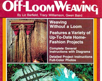 Vintage Weaving Pattern Book PDF • 1970s Off-Loom Easy Beginner Weaving Book • Wall Hanging Art Tapestry Pattern Books 70s Vintage PDF Ebook