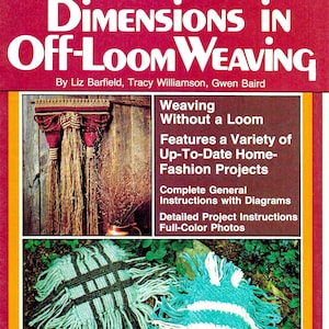 Vintage Weaving Pattern Book PDF • 1970s Off-Loom Easy Beginner Weaving Book • Wall Hanging Art Tapestry Pattern Books 70s Vintage PDF Ebook