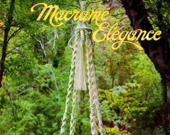 Macramé Elegance 1970s Vintage Macrame Pattern PDF Ebook Beginner Easy  Macrame Pattern Book 70s Pot Plant Hanger Owl Owls Hanging Table 