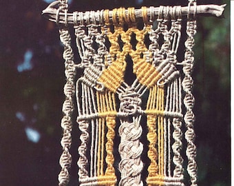 Knotty Josephine • 1970s Macrame Room Divider Pattern Art Book • 70s Vintage Hanging Hanger Knotwork • Retro PDF